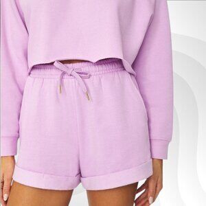 2/$50 WeWoreWhat Lilac Pull-On Sweat Shorts Size S | Comfy Lounge Shorts